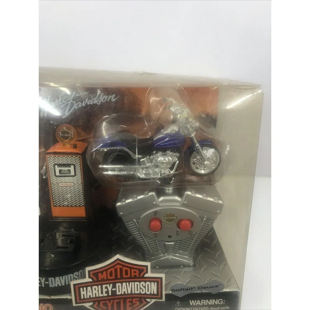 2003 Planet Toys Harley Davidson Radio Control Softail Deuce 27 MHz. Vtg. Read
